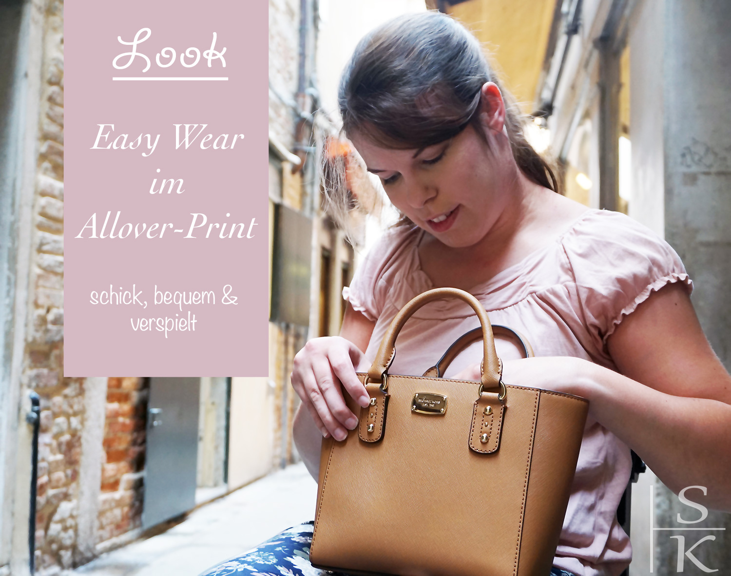 Outfit Easy Wear im Allover-Print @Saskia-Katharina Most, Horizont-Blog