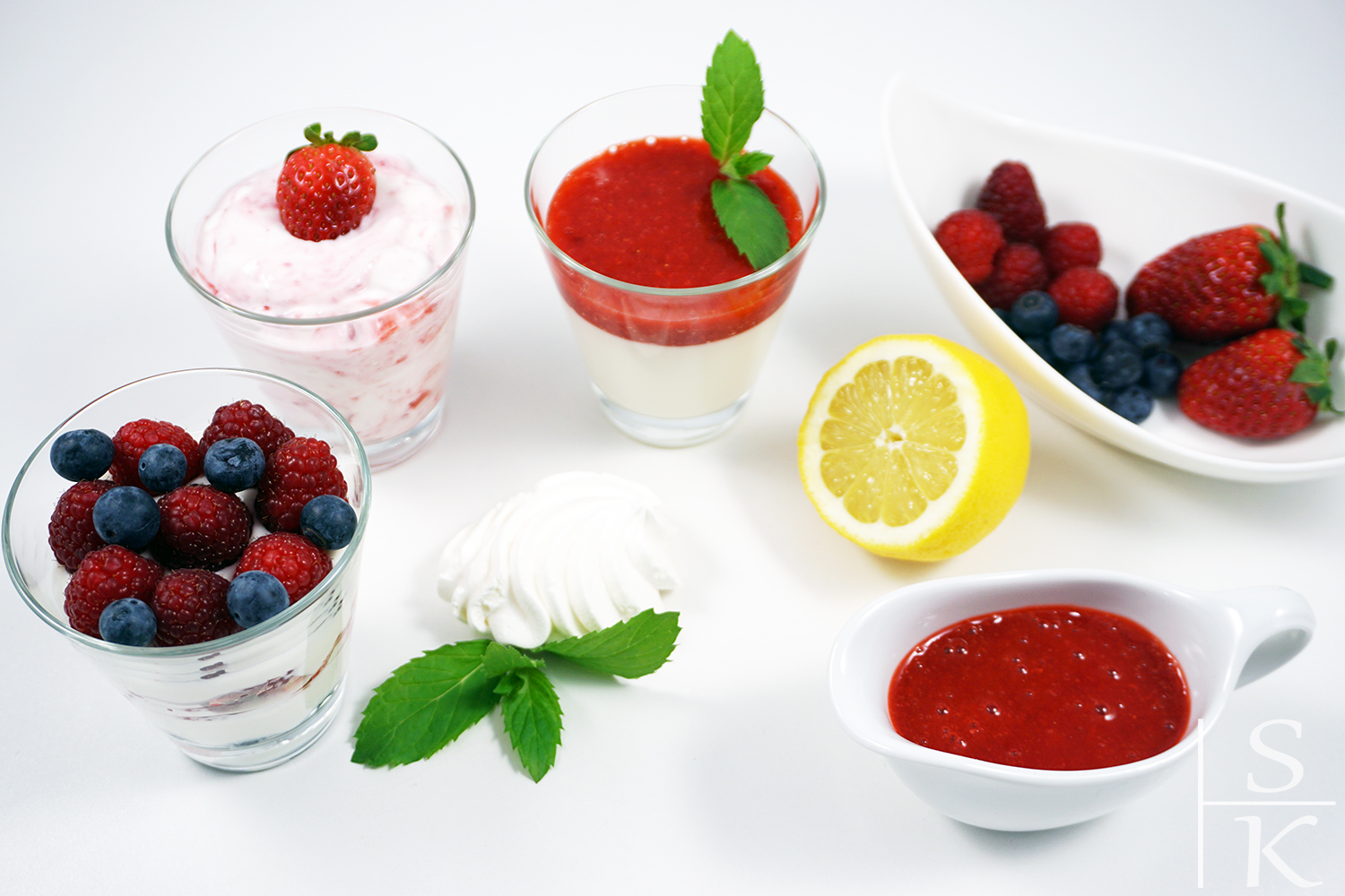 Rezepte für Dessert-Variationen mit Erdbeeren auf Horizont-Blog, Saskia Katharina Most